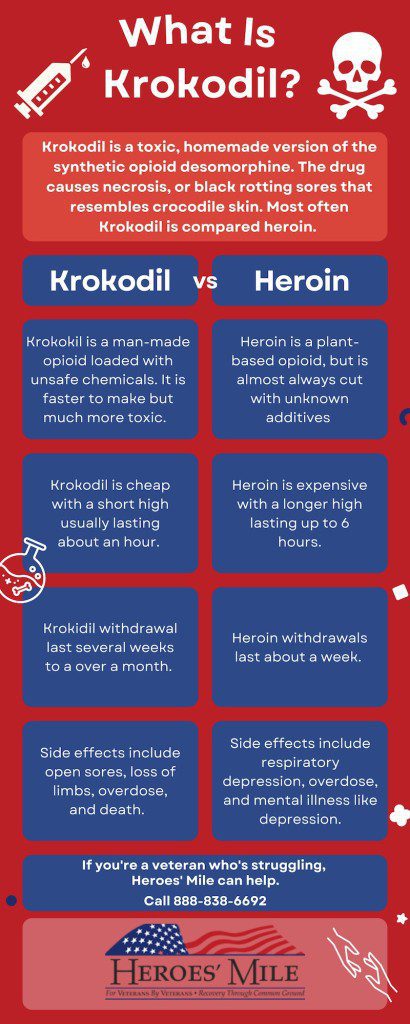 Krokodil Drug: What Is Krokodil? Veteran Opioid Abuse - Heroes' Mile